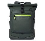 Piquadro zaino roll-top porta pc 15,6'' in tessuto gommato cm 37x47x17