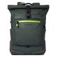 Piquadro zaino roll-top porta pc 15,6'' in tessuto gommato cm 37x47x17