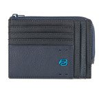 Piquadro bustina p/monete, documenti e carte di credito cm 12,5x9x1