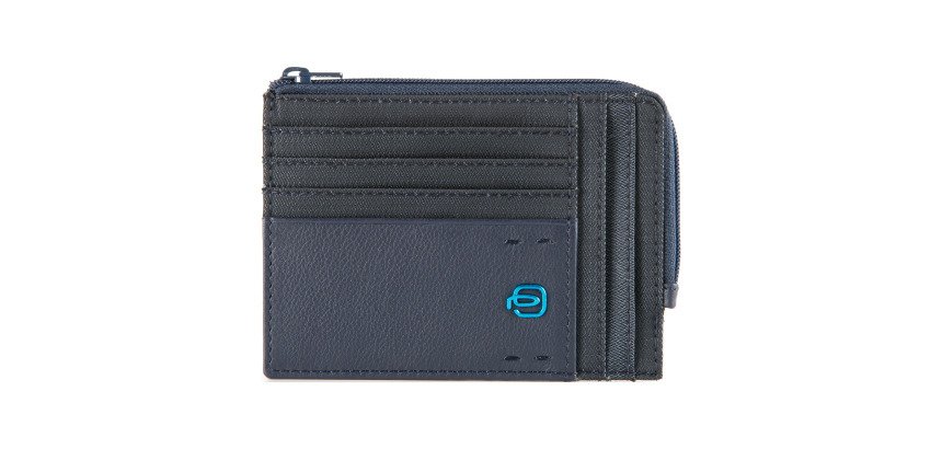 Piquadro bustina p/monete, documenti e carte di credito cm 12,5x9x1