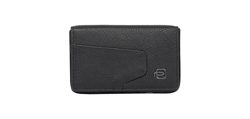 Piquadro porta biglietti da visita rigido cm 10x6x1,5