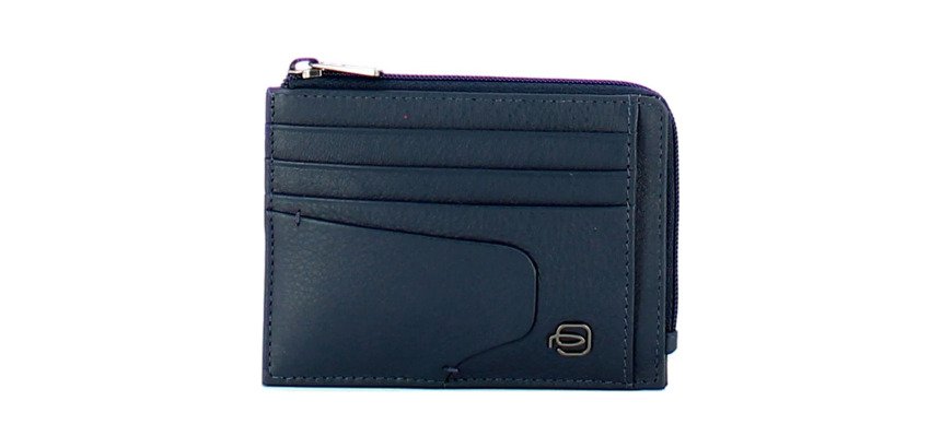 Piquadro bustina portamonete, documenti e carte di credito cm 12,5x9x1