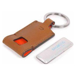 Piquadro Portachiavi in pelle con chiavette USB 16GB