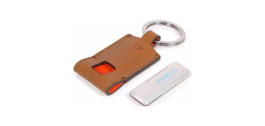 Piquadro Portachiavi in pelle con chiavette USB 16GB