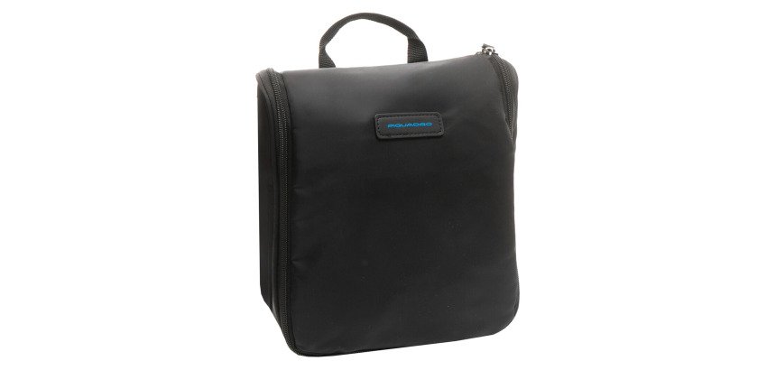 Piquadro beauty case da viaggio da appendere cm 23x26x9
