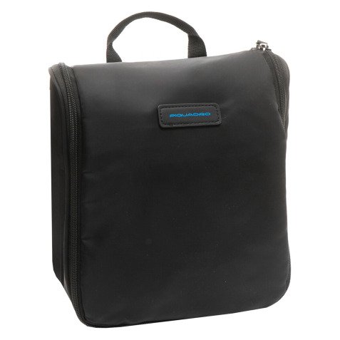 Piquadro beauty case da viaggio da appendere cm 23x26x9