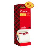 Scotch Crystal Clear Tape 19mm x 33m Transparent Value Pack 8 Rolls