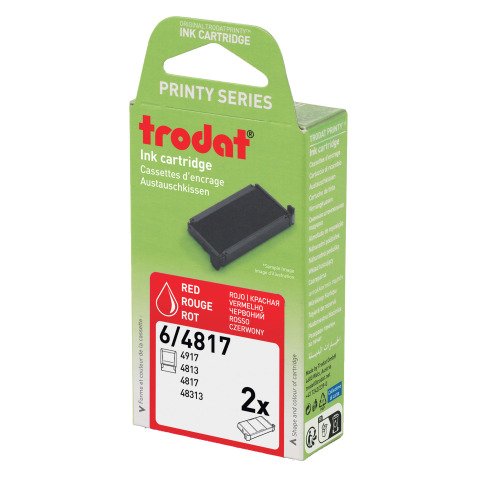 Inktcassette Printy 6/4817A Trodat - Set van 2 stuk