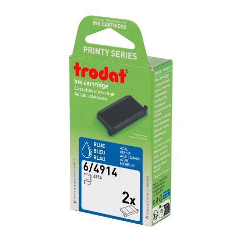Cassette d'encrage Printy 4914B Trodat - Lot de 2