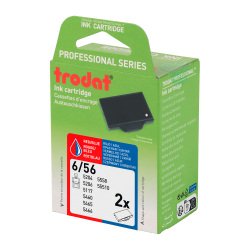 Cassette d'encrage Professional Line 6/56/2 Trodat – Lot de 2 bicolore