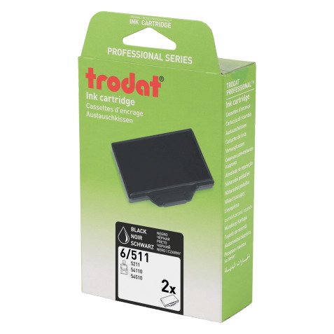 Inktcassette  Professional Line 6/511A Trodat - Set van 2 stuks zwart