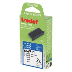Inktcassette Printy 6/4911B Trodat - Set van 2 stuks