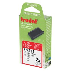 Cassette d'encrage Printy 6/4911B Trodat - Lot de 2