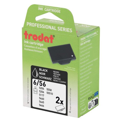 Inktcassette Professional Line 6/56A Trodat - Set van 2