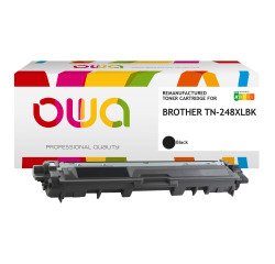 OWA Toner remanufacturé équivalent Brother TN248XL Noir pour imprimante laser