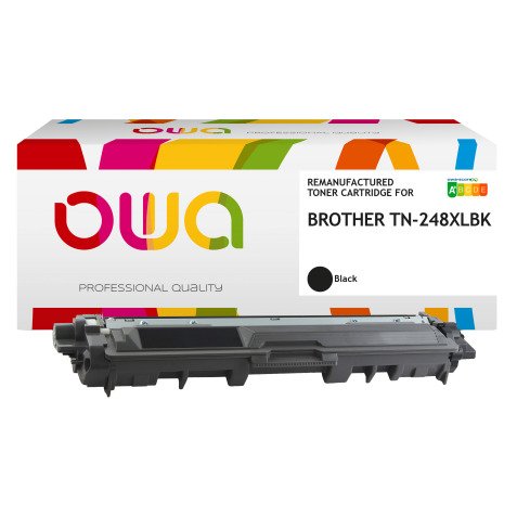 OWA Toner remanufacturé équivalent Brother TN248XL Noir pour imprimante laser