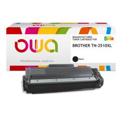 OWA Remanufactured Toner Equivalent to Brother TN2510XL Black for Laser Printer