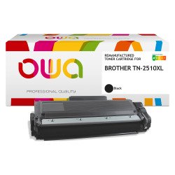 OWA Remanufactured Toner Equivalent to Brother TN2510XL Black for Laser Printer