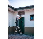 Scala pieghevole Drabest a doppia salita per uso professionale e domestico in alluminio, 5 gradini