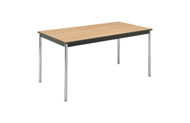 Table de réunion modulaire rectangle avec bords arrondis antichocs L 140 x  P 70 cm Multiformes confort