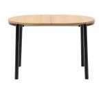 Table extensible Montuiri en placage de chêne ø 120 (200) x 90 cm