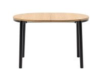 Extensible Montuiri oak veneer table ø 120 (200) x 90 cm