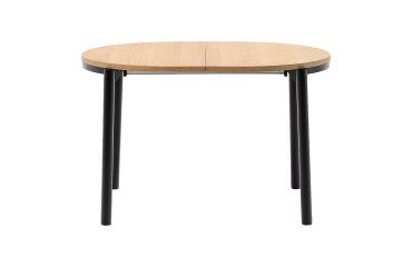 Tafel Montuiri met uitschuifbaar blad in eiken fineer ø 120 (200) x 90 cm