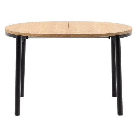 Table extensible Montuiri en placage de chêne ø 120 (200) x 90 cm