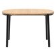 Table extensible Montuiri en placage de chêne ø 120 (200) x 90 cm