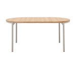 Table ronde extensible Montuiri en placage de chêne  ø 90 (170) cm