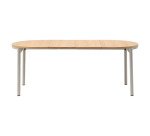 Table extensible Montuiri en placage de chêne ø 120 (200) x 90 cm
