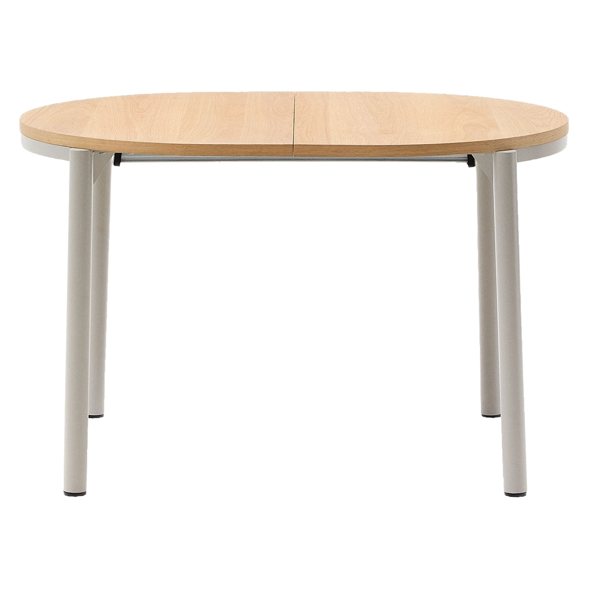Extensible Montuiri oak veneer table ø 120 (200) x 90 cm