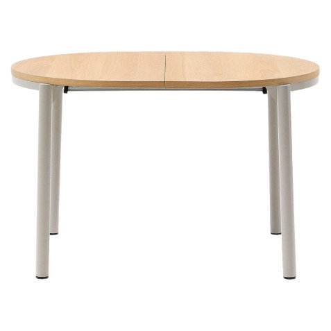 Extensible Montuiri oak veneer table ø 120 (200) x 90 cm