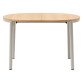 Extensible Montuiri oak veneer table ø 120 (200) x 90 cm