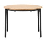 Table ronde extensible Montuiri en placage de chêne  ø 90 (170) cm