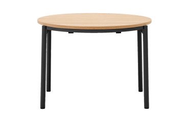 Tafel Montuiri met verlengbaar rond blad van eiken fineer ø 90 (170) cm
