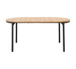 Table ronde extensible Montuiri en placage de chêne  ø 90 (170) cm