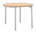 Table ronde extensible Montuiri en placage de chêne  ø 90 (170) cm