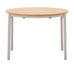 Table ronde extensible Montuiri en placage de chêne  ø 90 (170) cm