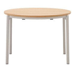 Tisch Montuiri aus Eichenfurnier, ausziehbar, Ø 90 (170) cm