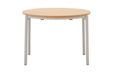 Table ronde extensible Montuiri en placage de chêne  ø 90 (170) cm