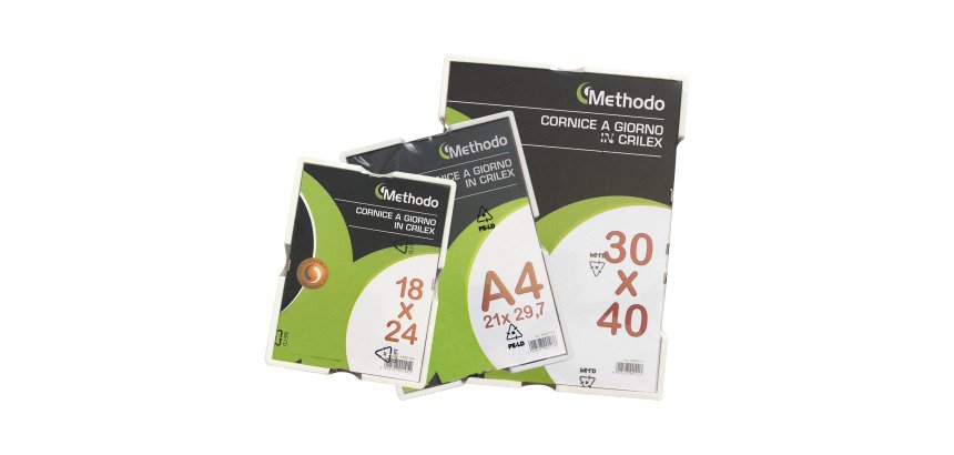Methodo Cornice a giorno in Crilex antiurto - A4 - 21x29,7 cm