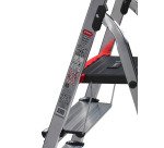 Scala pieghevole Altrex Double Decker per uso professionale e domestico in alluminio, 3 gradini