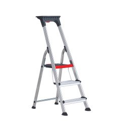 Scala pieghevole Altrex Double Decker per uso professionale e domestico in alluminio, 3 gradini