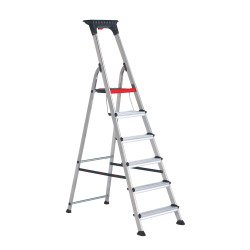 Scala pieghevole Altrex Double Decker per uso professionale e domestico in alluminio, 6 gradini