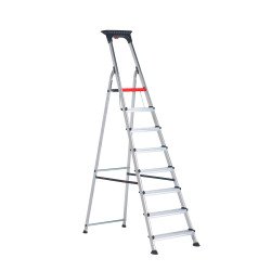 Scala pieghevole Altrex Double Decker per uso professionale e domestico in alluminio, 8 gradini