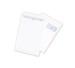 Pochette velin blanc 229 x 324 mm La Couronne 90 g avec fenêtre 50 x 110 mm - Boîte de 250