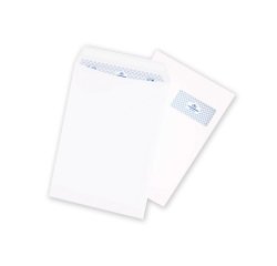 Pochette velin blanc 229 x 324 mm La Couronne 90 g avec fenêtre 50 x 110 mm - Boîte de 250