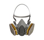 Media mascara reutilizable 6200 3M para gases, vapores y partículas