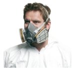 Media mascara reutilizable 6200 3M para gases, vapores y partículas